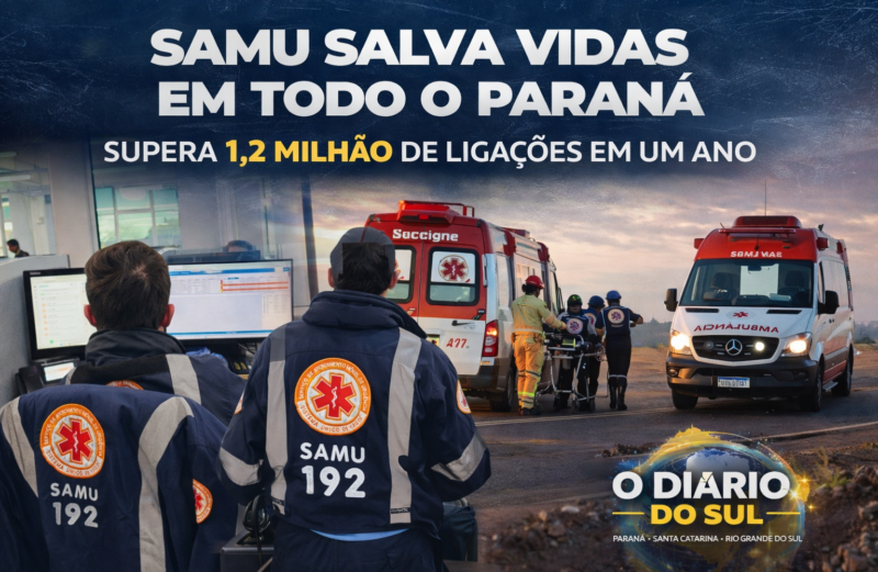 DO OUTRO LADO DA LINHA, UMA VIDA ESPERA: SAMU RECEBE MAIS DE 1,2 MILHÃO DE CHAMADAS NO PARANÁ